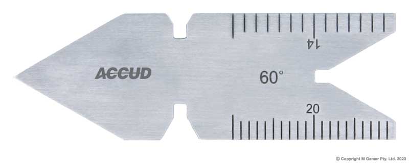 55? Whitworth Vernier Thread Pitch Gauge